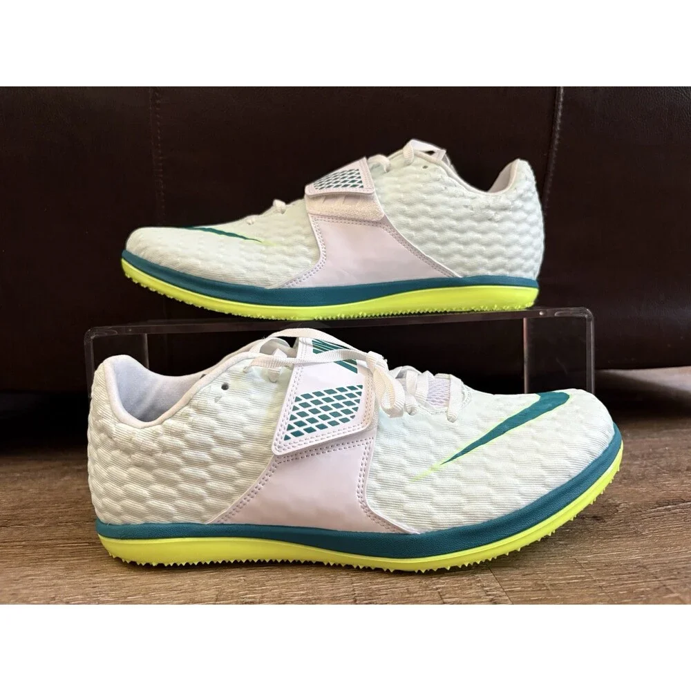 Nike High Jump Elite Track Shoes Barely Green Men’s Sz 9.5 FZ9536-100